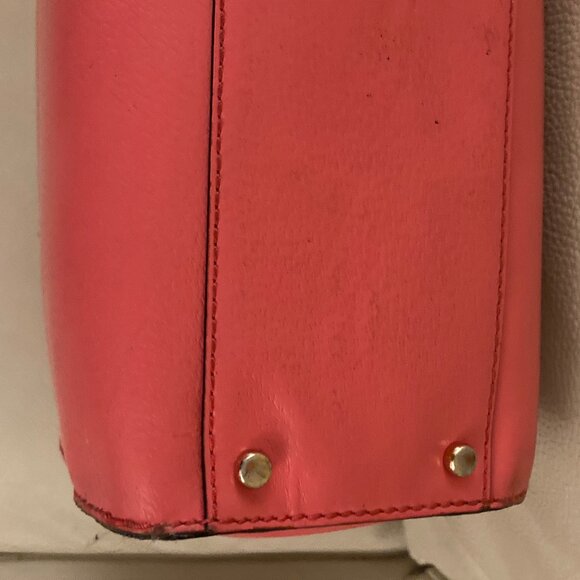 Kate Spade Wellsley Lg Leather Tote, Flamingo Pink - Picture 13 of 16